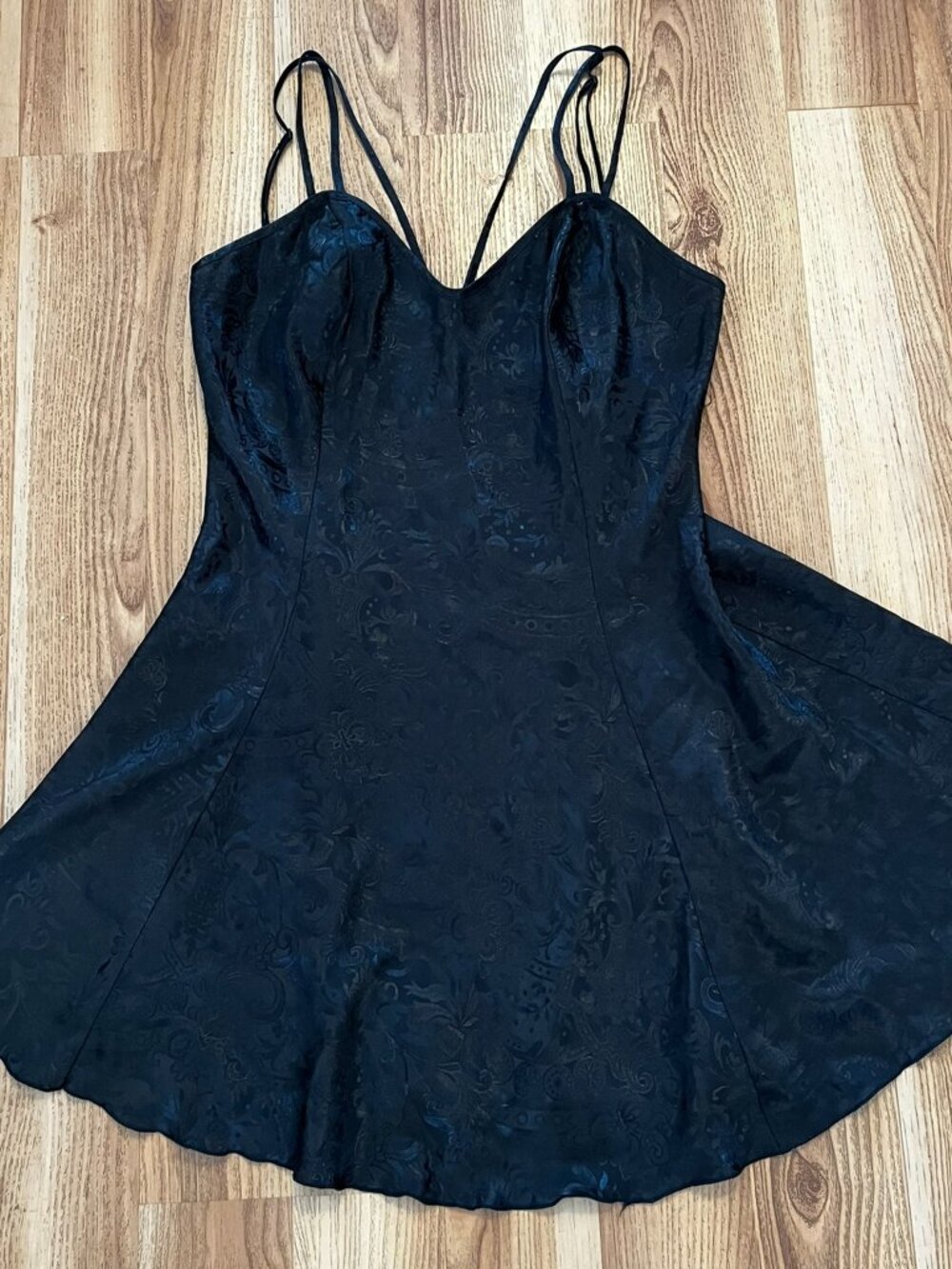 Vintage Victoria Secret Gold Label Baby Doll Teddy Sexy Slip Dress Sz sm